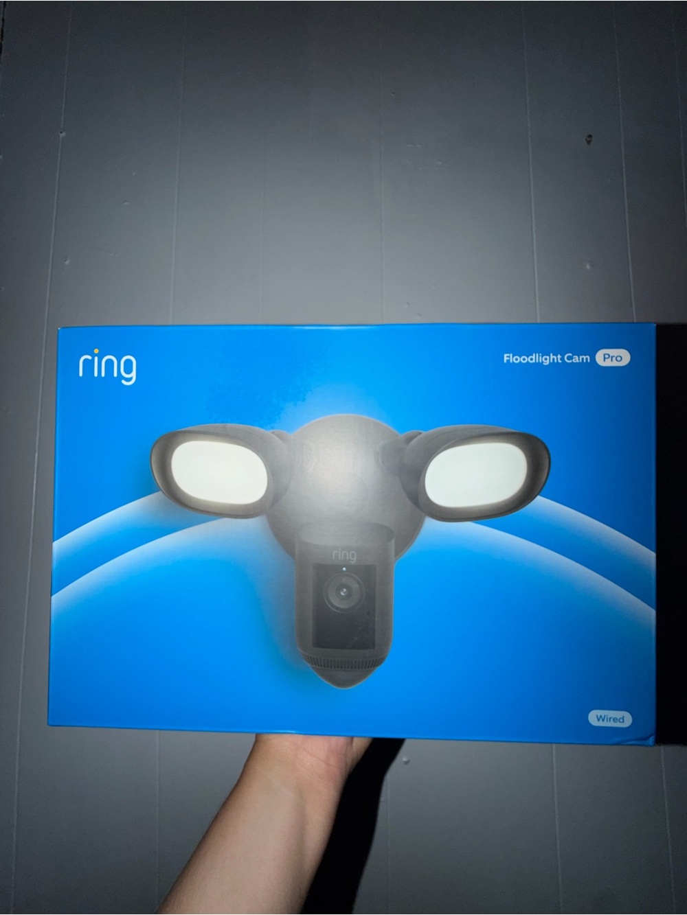 Ring Floodlight Cam Pro - Black and White *NEW IN BOX* Unopened.
